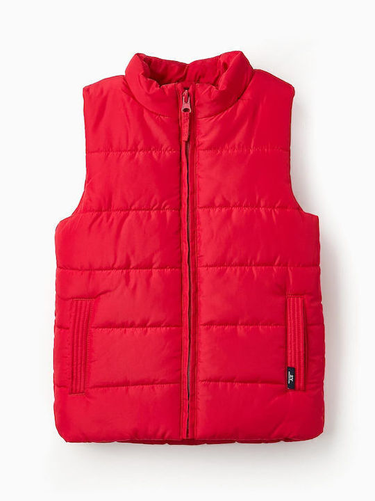 Kinder Freizeitjacke Ärmellos Kόκκινο