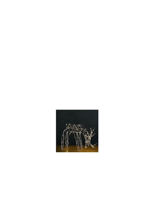 Panafan Illuminated Christmas Metal Figure Deer Gold Height 56cm