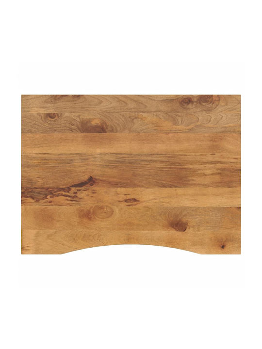 vidaXL Rectangular Office Desk Surface made of Solid Wood Mango 100x80x2.5cm 370220 1pcs