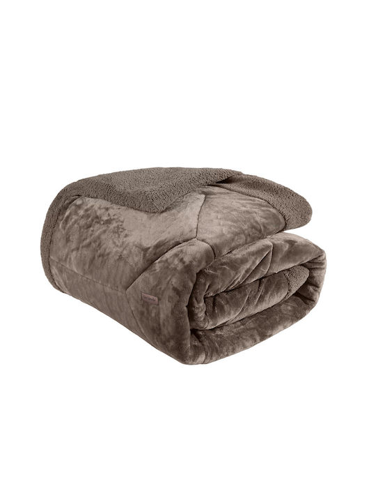 Guy Laroche Duvet Queen 240x260cm Prisma Cocoa 780 GSMGsm