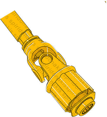Dreieckige Ratschenwelle Lw1 1-3/8''z6 D=810mm 21PS 23.8x61.3 Binacchi