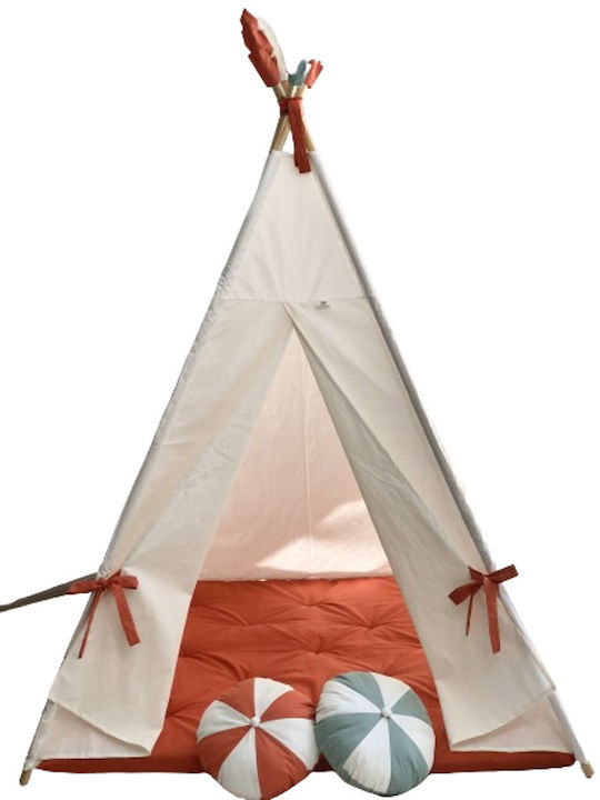 Kids Indian Teepee Play Tent White