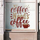 Essen Trinken Schaufenster Mein Kaffee Braucht Kaffee 70x57cm
