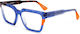 Genesis Weiblich Kunststoff Brillenrahmen Blau GV1620 02-09