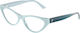 Jimmy Choo Rame Ochelari Pentru Femei Acetat Ochi De Pisică Albăstru JC3005 5009