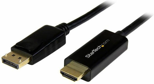 StarTech Cable DisplayPort male - HDMI male 3m Μαύρο (DP2HDMM3MB)