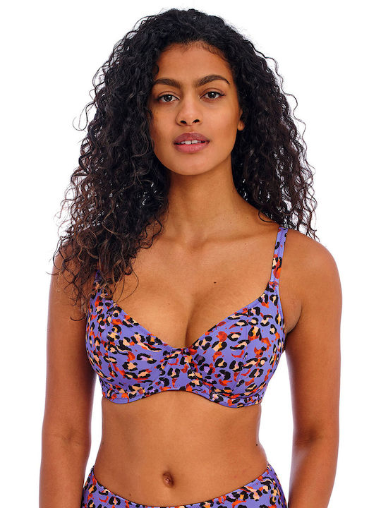 Freya Underwire Bikini Bra with Adjustable Straps Multicolour