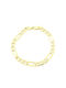 Herren Armband Kette Aus Gold 14K 21cm