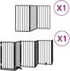vidaXL Divider Dog in White Color 450 x 90cm