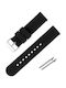 Gummi-Armband Schwarz 20mm