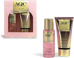 Aquarius Cosmetic Glow Touch Shimmer Women's Fragrance Set with Body Lotion Woody Sweet Fragrance