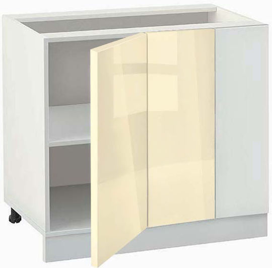 Ъглов Шкаф Окачен Ivory 100x60x82бр