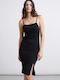 Midi Damenkleid Schwarz