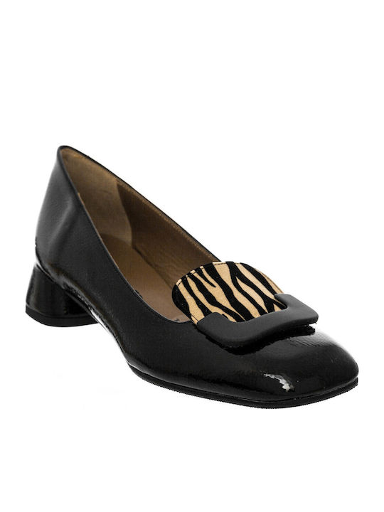 Δερμάτινα Γυναικεία Loafers σε Μαύρο Χρώμα