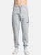 Sweatpants with Elastic Grey-melange