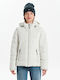 Kurz Damen Puffer Jacke Weiß