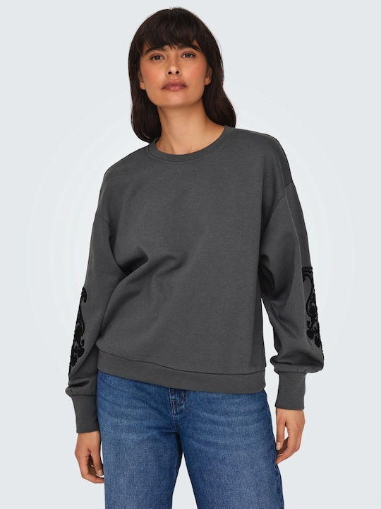 Only Women's Sweatshirt Dark Grey