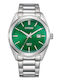Citizen Herrenuhr 39mm Batterie mit Silber Metallarmband