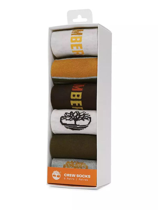 Timberland Ανδρικές Κάλτσες Multi 6Pack