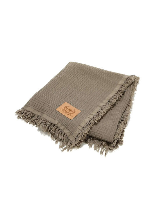 La Millou Одеяло Детско легло Кафяв Taupe 100x140см.