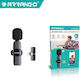 Arrango AC48830 Wireless Condensator (Diafragmă Mică) Microfon Πέτου, Clip On pentru Cameră