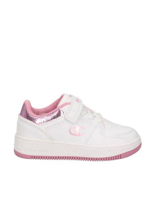 Champion Kids Sneakers with Scratch White