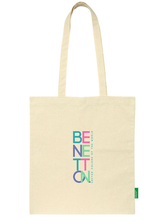 Benetton Beach Bag with Wallet Beige