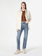 Women's Fabric Trousers Regular Fit Blue