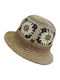 Frauen Gestrickt Hut Beige