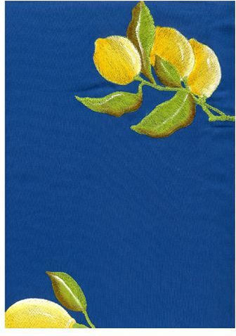 Nakas Concept Față de masă Din Bumbac cu Broderie Mπλε 180x280cm