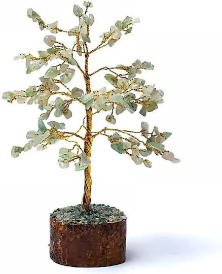 Tree with Green Aventurine Gemstone Leaves 18cm