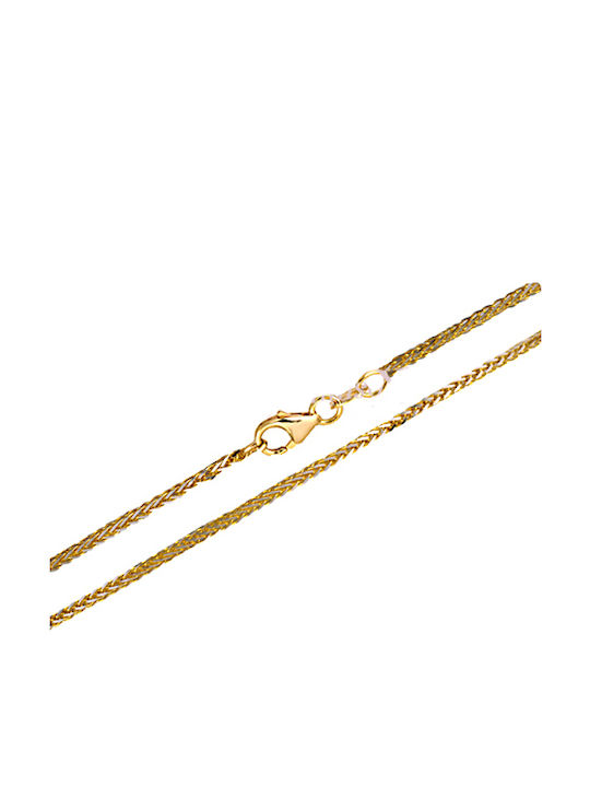 Двуцветна Верига Врат от Злато 14K