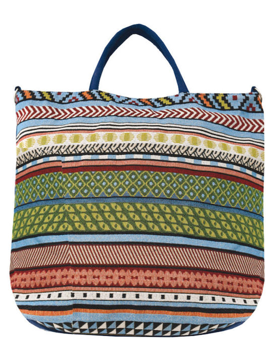 Fabric Beach Bag Multicolour