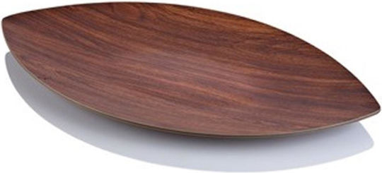 Leaf Декоративен Поднос Кафяв 1бр x