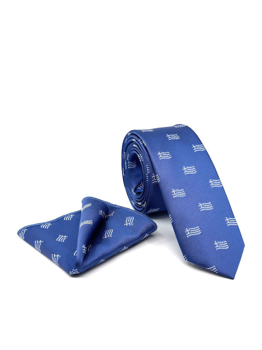 Legend Accessories Σετ Ανδρικής Γραβάτας σε Γαλάζιο Χρώμα