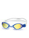 Head Tiger Swimming Goggles Adults with Anti-fog Lenses Yellow
