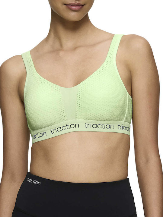Triumph Triaction Energy Lite Πράσινο Αθλητικό Σουτιέν χωρίς Μπανέλες