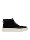 Verona Mid Suede Γυναικεία Μποτάκια με Πλατφόρμα Μαύρα