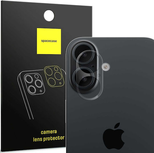 Spacecase Kameraschutz Gehärtetes Glas Transparent für das Apple iPhone 16, iPhone 16 Plus