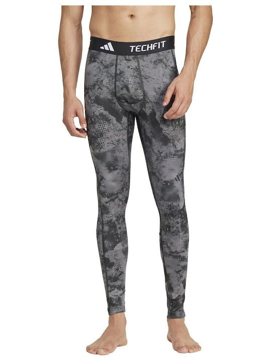 adidas Techfit Herren Sportleggings Kompression Lang Schwarz