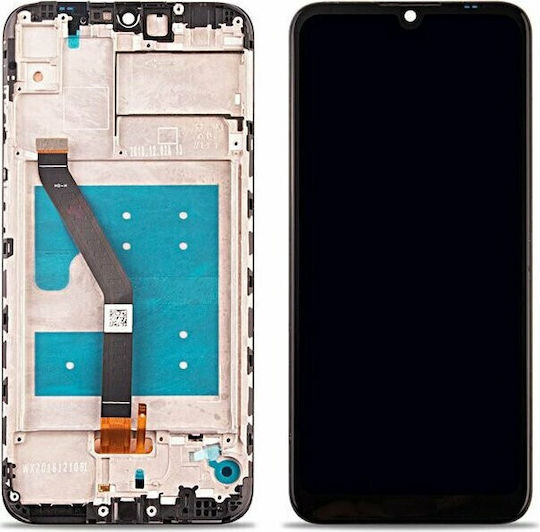 Huawei Οθόνη με Μηχανισμό Αφής και Πλαίσιο για Huawei Y6 2019 (Μαύρο)