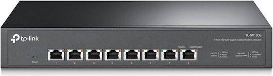 TP-LINK TL-SX1008 v3 Unverwaltet L2 Switch mit 8 Ports Gigabit (10Gbps) Ethernet