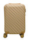 Y Not? Großer Hart Reise Koffer Beige mit 4 Räder Höhe 77cm
