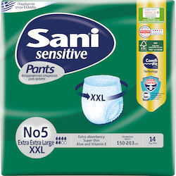 Sani Sensitive Scutece Tip Chilot XXLarge 14 Bucăți Sani Sensitive Scutece Tip Chilot XXLarge 14 Bucăți
