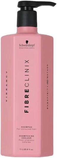 Schwarzkopf Fibre Clinix Vibrancy Shampoos Glättung & Glanz für Gefärbt Haare 1000ml