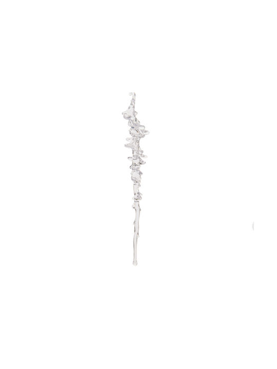 Christmas Ornament Transparent Hanging Icicle 2x25cm