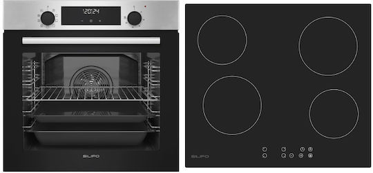 Silifo Cuptor Deasupra Blatului 76lt cu Plite Ceramice L56cm.