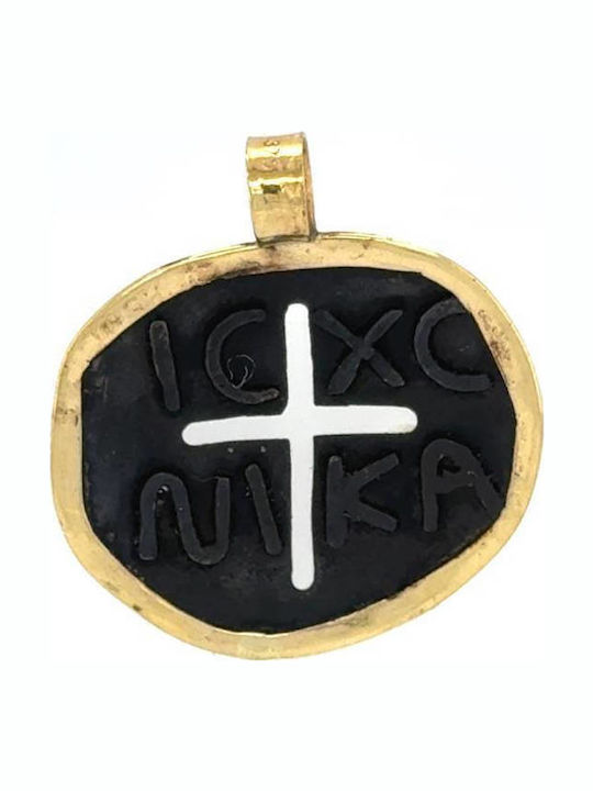 Drandakis Charm Talisman Constantin Din Aur Galben 9 Carate