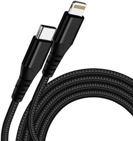 Jes USB-C to Lightning Cable 27W Μαύρο