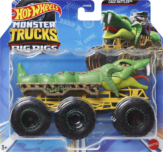 Hot Wheels Big Rigs Spielzeugauto 1:64 Monster Truck Käfig-Rüttler für 3++ Jahre HWN92